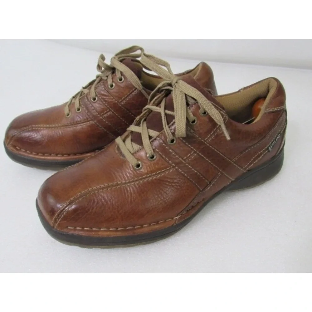 Eastland 1507‎ Shoes Men Bicycle Toe Brown Leather US Size 9D